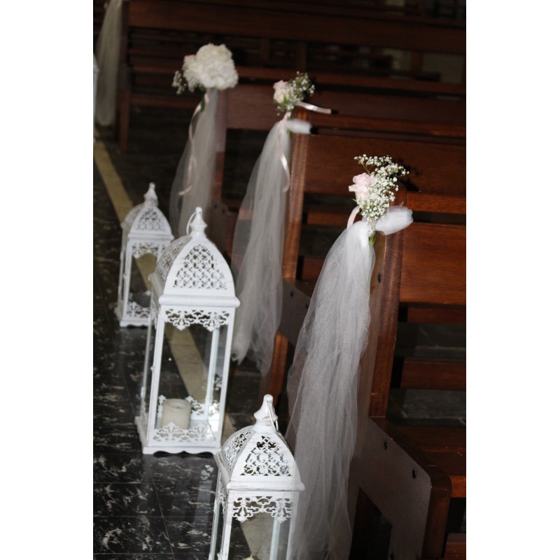 Lanterne blanche  H13.5