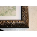 Cadre baroque marron / or