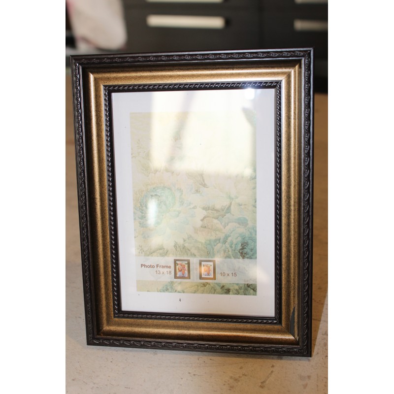 Cadre baroque or / noir