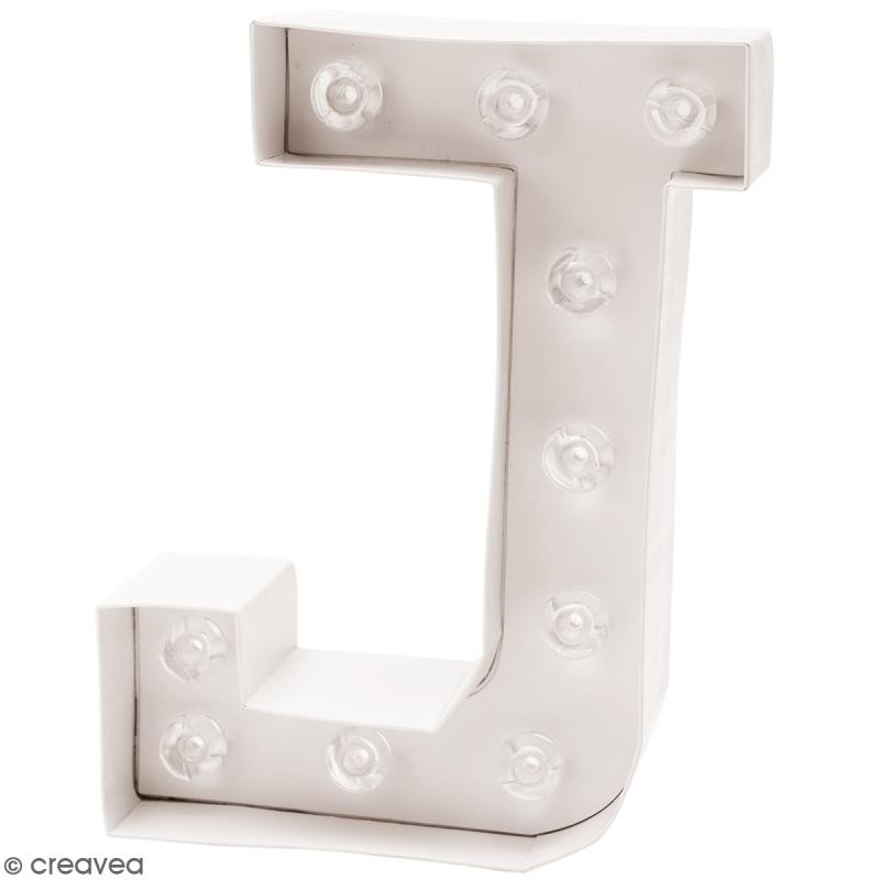 Lettre lumineuse à Led J
