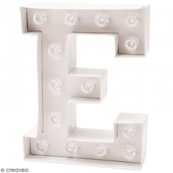 Lettre lumineuse à Led E