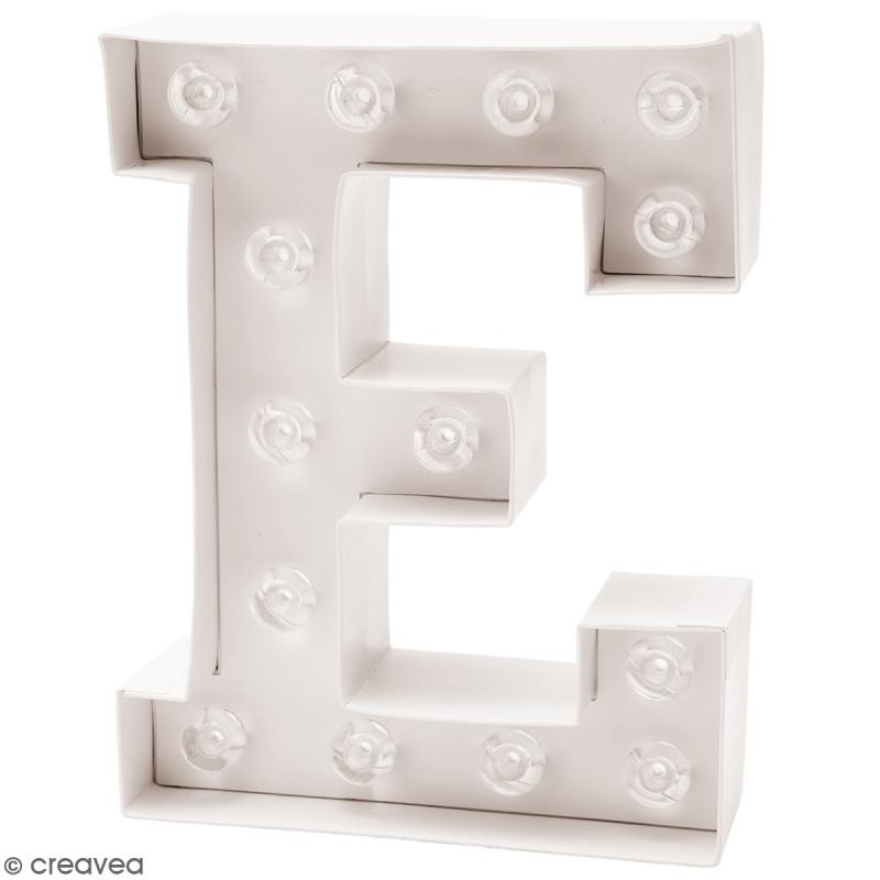 Lettre lumineuse à Led E