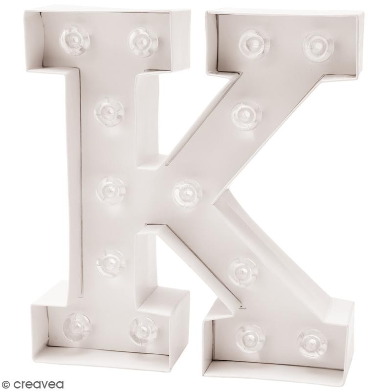 Lettre lumineuse à Led K