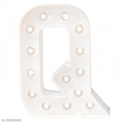 Lettre lumineuse à Led Q