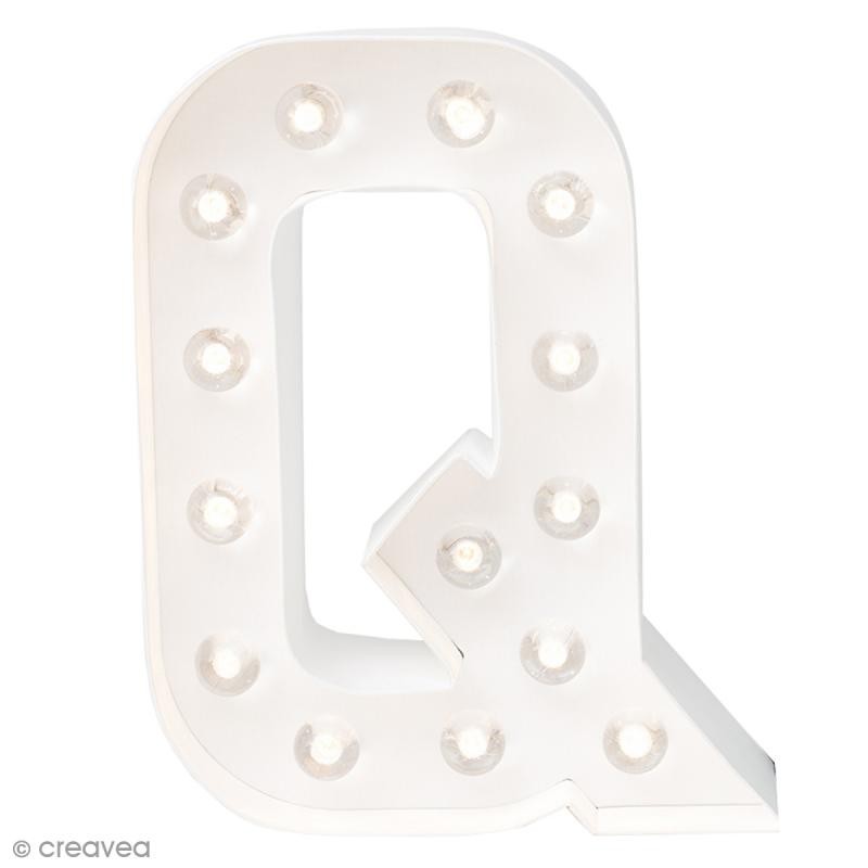 Lettre lumineuse à Led Q