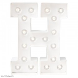 Lettre lumineuse à Led H