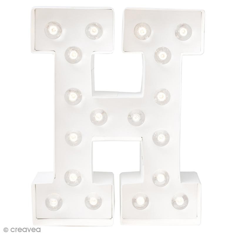 Lettre lumineuse à Led H