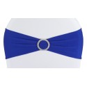 Bandeau de chaise lycra bleu roi