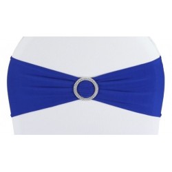 Bandeau de chaise lycra bleu roi