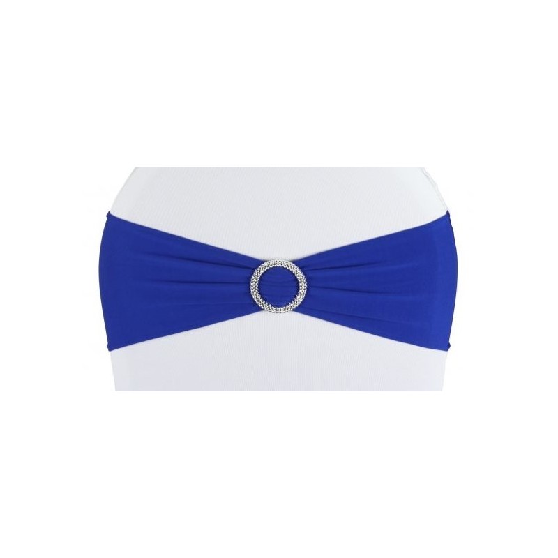 Bandeau de chaise lycra bleu roi