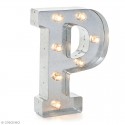 Lettre lumineuse à Led Vintage P