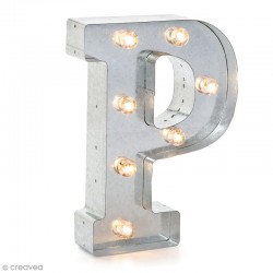 Lettre lumineuse à Led Vintage P