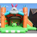 Château gonflable lapin