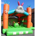 Château gonflable lapin