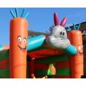 Château gonflable lapin