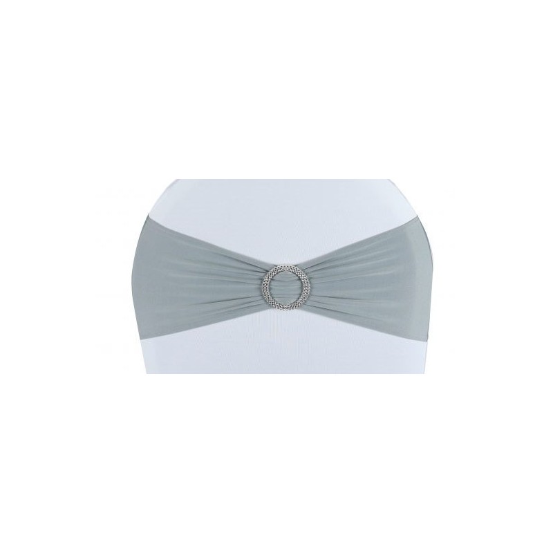 Bandeau de chaise lycra gris