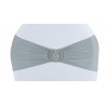 Bandeau de chaise lycra gris
