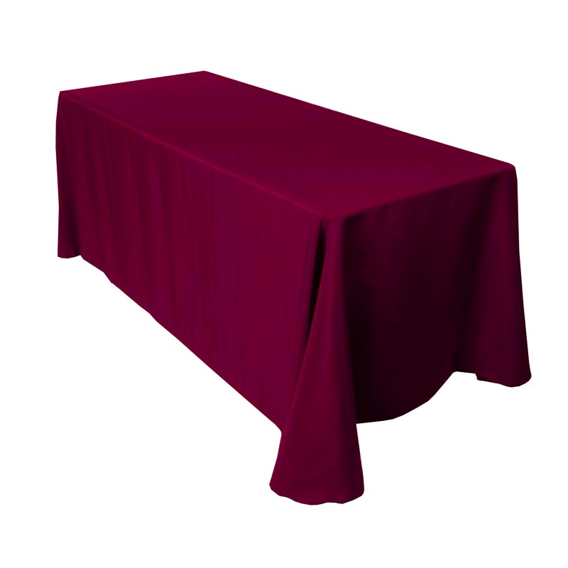 Nappe rectangle bordeau