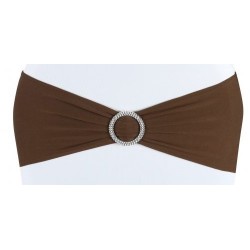 Bandeau de chaise lycra chocolat