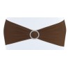 Bandeau de chaise lycra chocolat