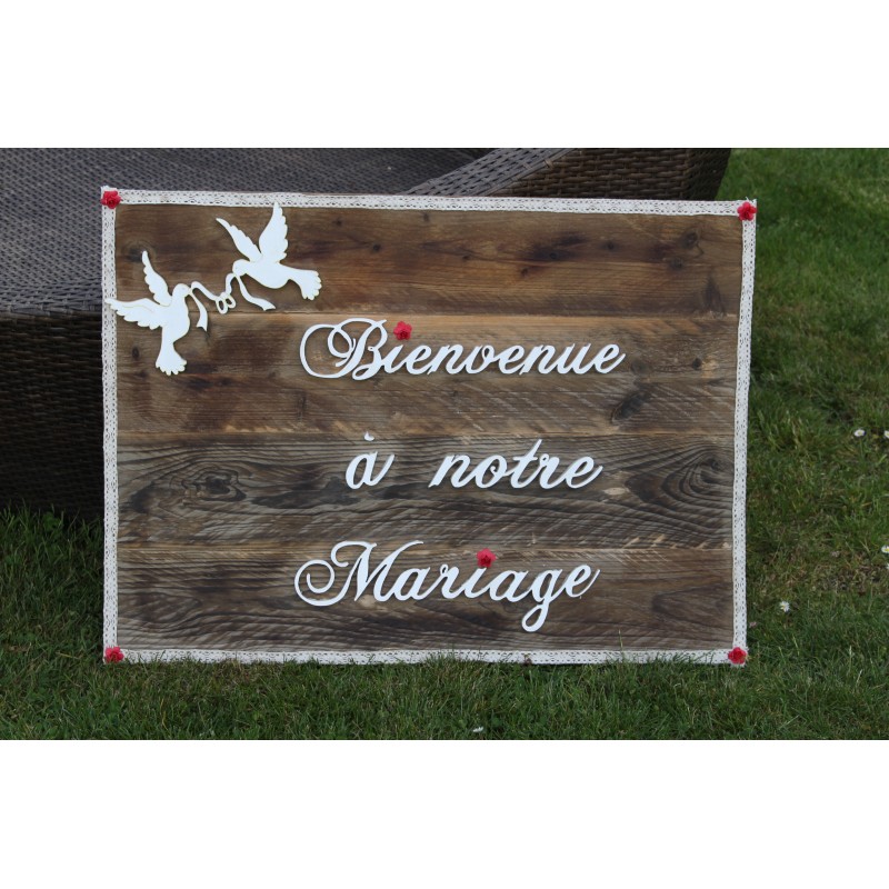 Cadre Bienvenue à notre mariage