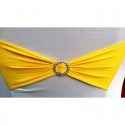 Bandeau de chaise lycra jaune