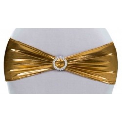 Bandeau de chaise lycra or
