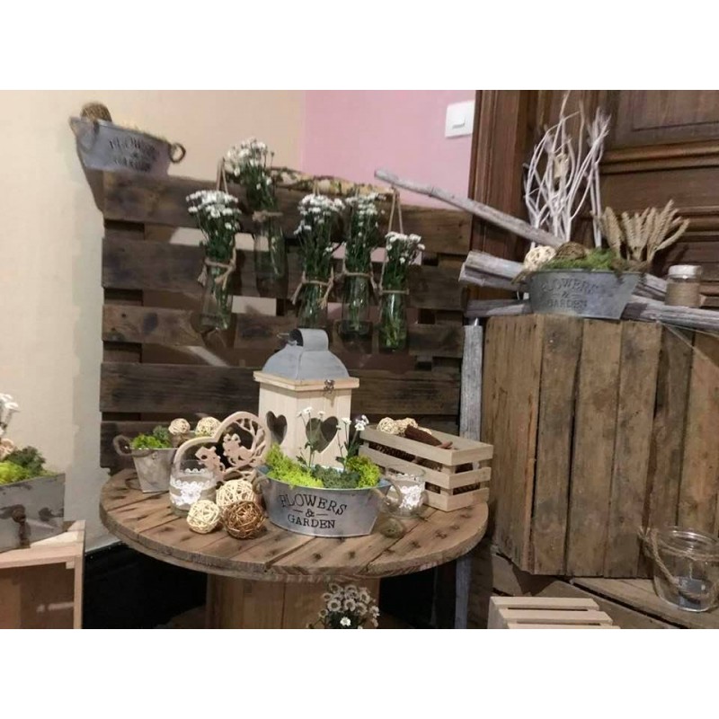 Décoration lanterne bois