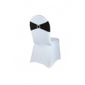 Bandeau de chaise lycra noir