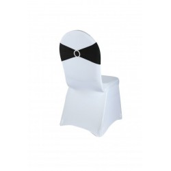 Bandeau de chaise lycra noir