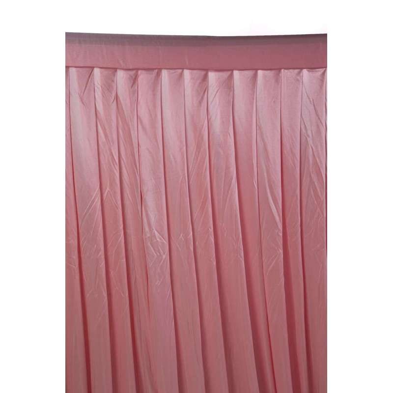 Rideau nude opaque satiné