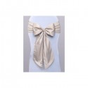Noeud de chaise satin champagne