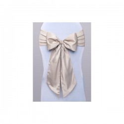 Noeud de chaise satin champagne