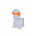 Bandeau de chaise lycra orange