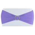 Bandeau de chaise lycra parme