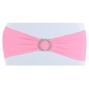 Bandeau de chaise lycra rose