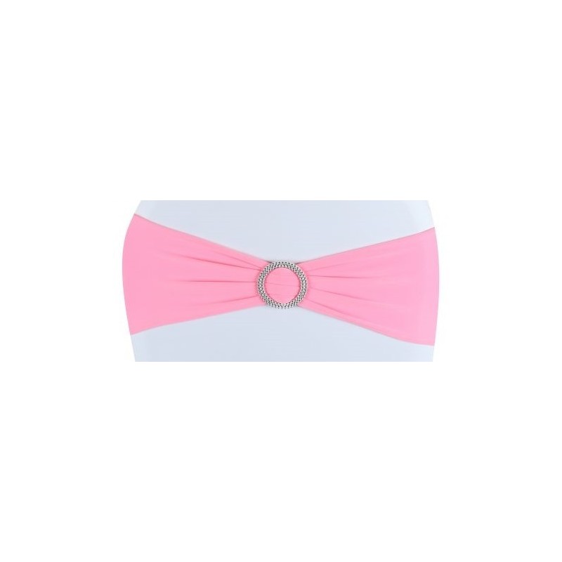 Bandeau de chaise lycra rose