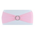 Bandeau de chaise lycra rose