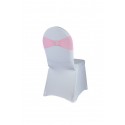 Bandeau de chaise lycra rose