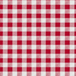 Nappe carrée vichy rouge