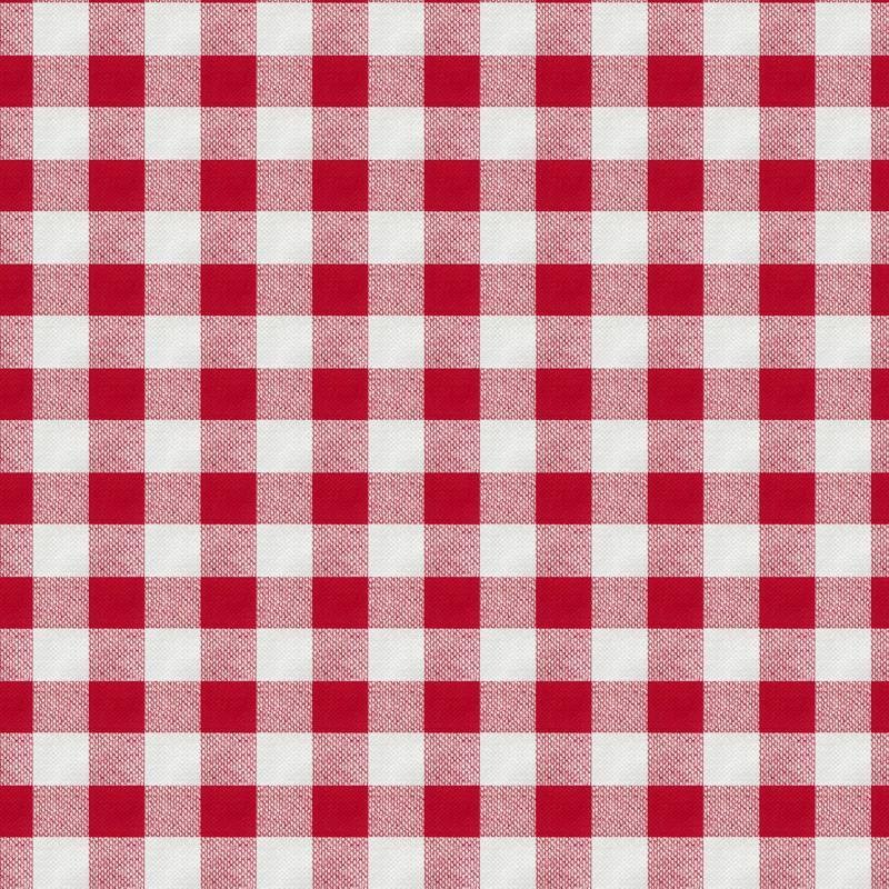 Nappe carrée vichy rouge