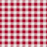 Nappe carrée vichy rouge