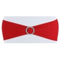 Bandeau de chaise lycra rouge