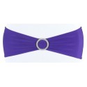 Bandeau de chaise lycra violet