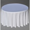 Nappe ronde blanche D300