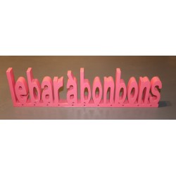 Le bar à bonbons fushia