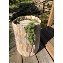 Urne tronc en bois
