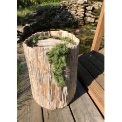 Urne tronc en bois