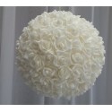 Boule de fleur blanche D20