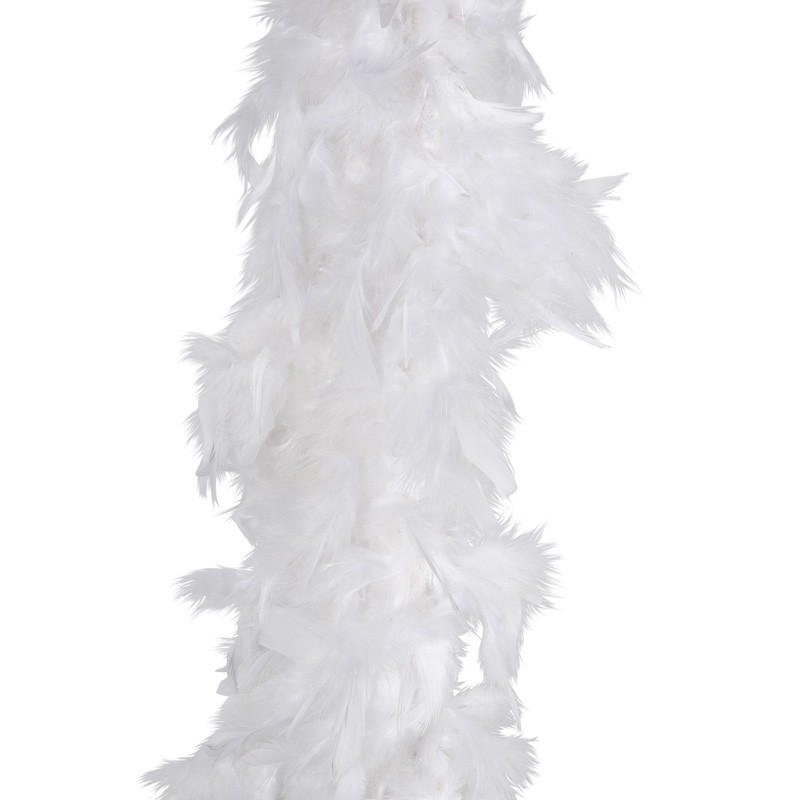 Boa de plumes blanche